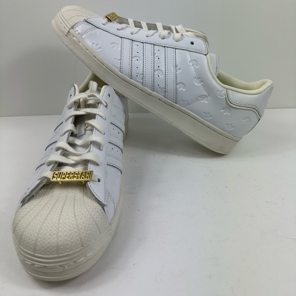 Size 13 - adidas Superstar Low Allover Debossed Trefoils - White - Picture 4 of 10